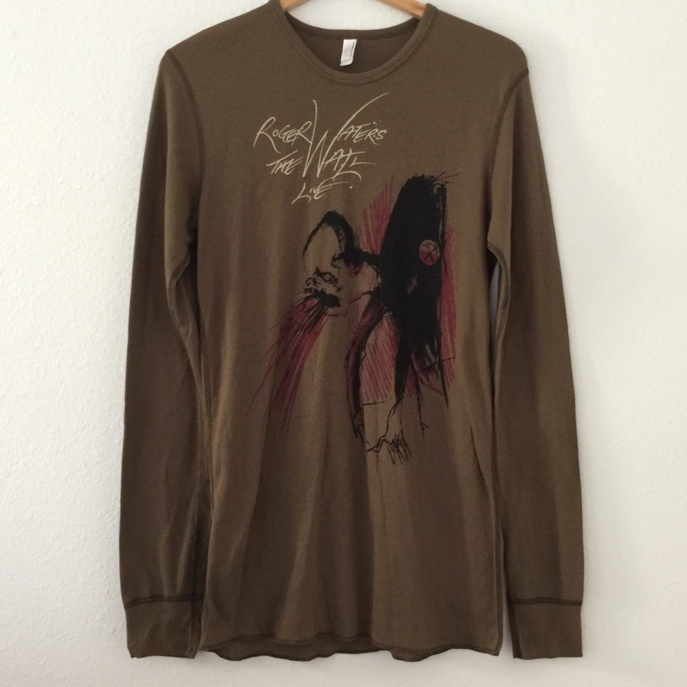 American Apparel Long Sleeve thermal graphic Top